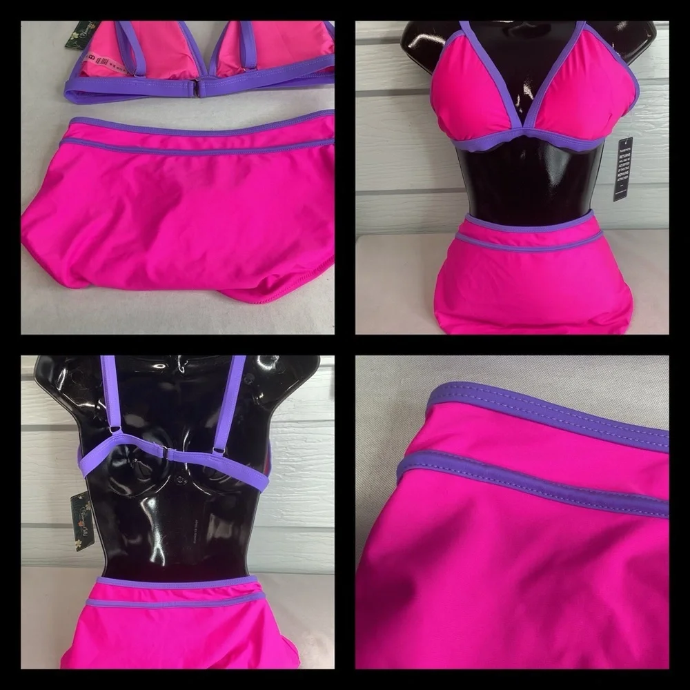 Pink and Purple Bikini Set - Picture 3 of 5